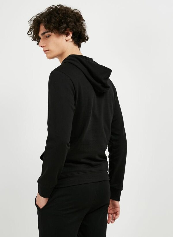 N28606966V_2.jpg هودي من قطن تيري 100%، قصة مريحة كومفورت فيت أسود - Image 3