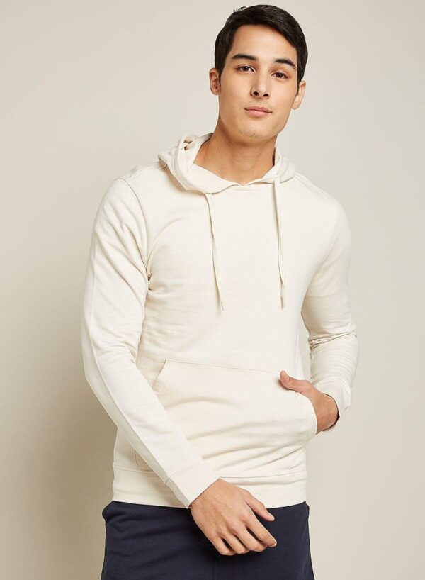 N28606972V_1.jpg هودي من قطن تيري 100%، قصة مريحة كومفورت فيت ابيض - Image 1