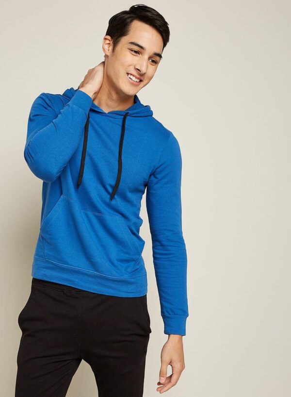 N28606990V_1.jpg هودي من قطن تيري 100%، قصة مريحة كومفورت فيت أزرق داكن - Image 1