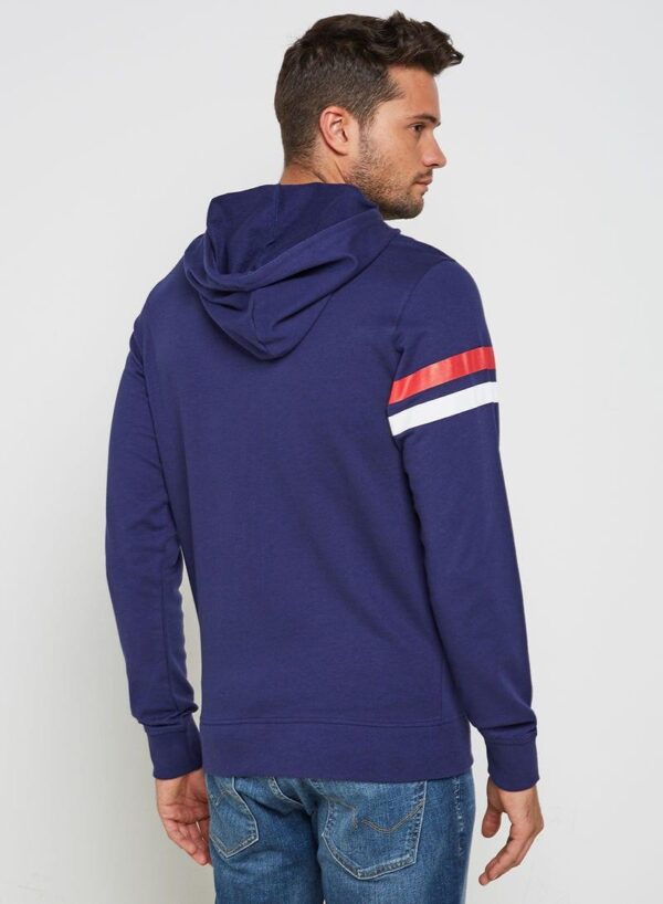 هودي مطبوع من قطن التيري 100٪ كحلي - Image 2