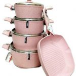 طقم حلل جرانيت تركي من لاينز 9 قطع